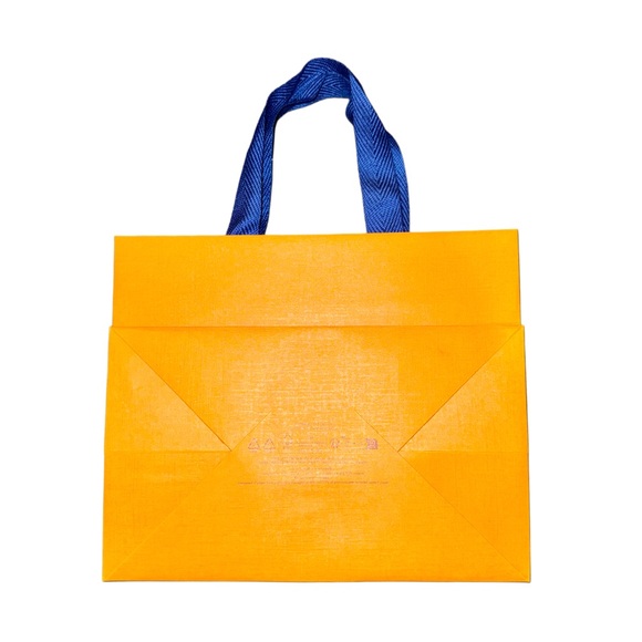 Louis Vuitton Orange Bag with Blue Handles - Picture 2 of 4